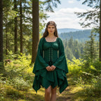 Women's Viking Medieval Dress | Renaissance Nordic Warrior Costume for LARP & Cosplay - Tunic Costumes
