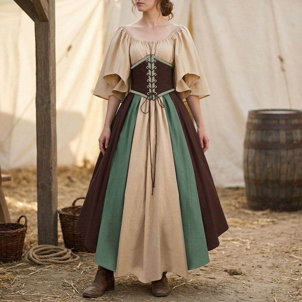European Medieval Retro Queen Dress – Halloween Costume - Tunic Costumes