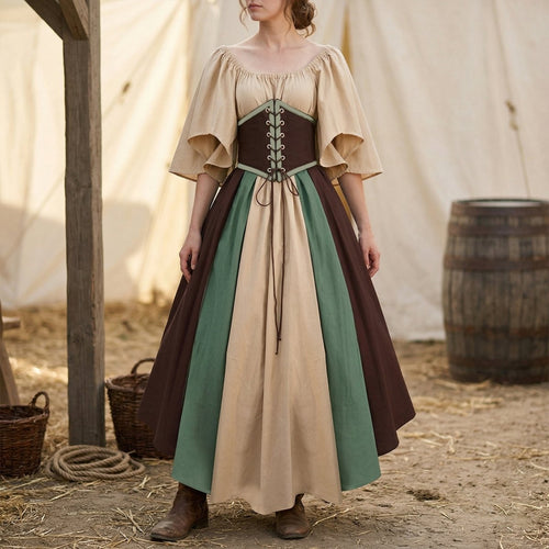 European Medieval Retro Queen Dress – Halloween Costume - Tunic Costumes