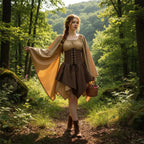 Women's Viking Medieval Dress | Renaissance Nordic Warrior Costume for LARP & Cosplay - Tunic Costumes