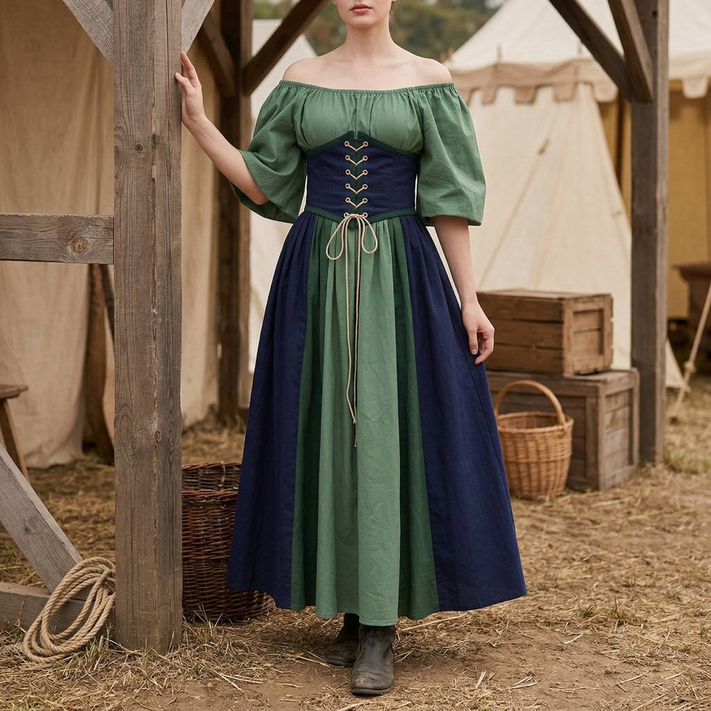 European Medieval Retro Queen Dress – Halloween Costume - Tunic Costumes