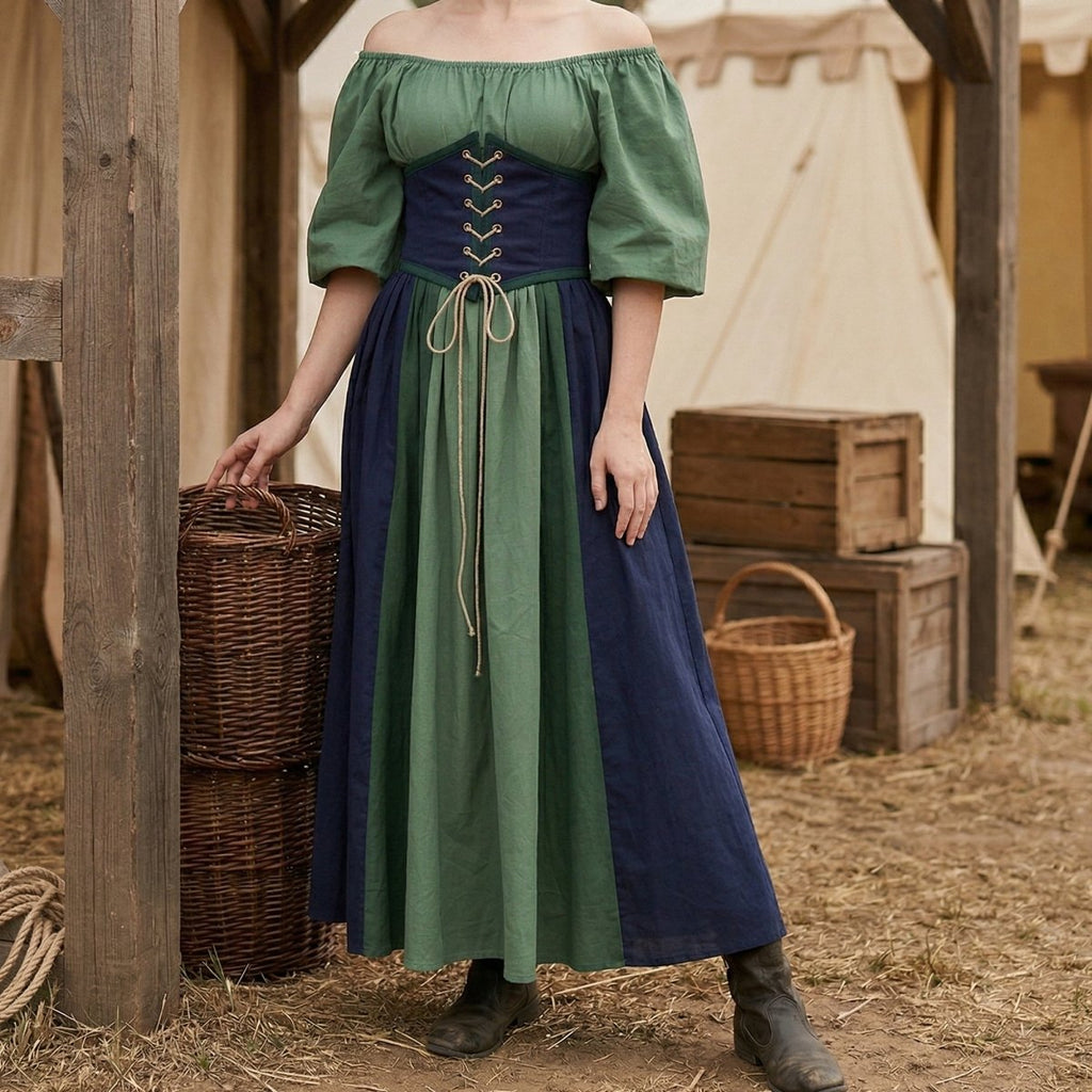 European Medieval Retro Queen Dress – Halloween Costume - Tunic Costumes