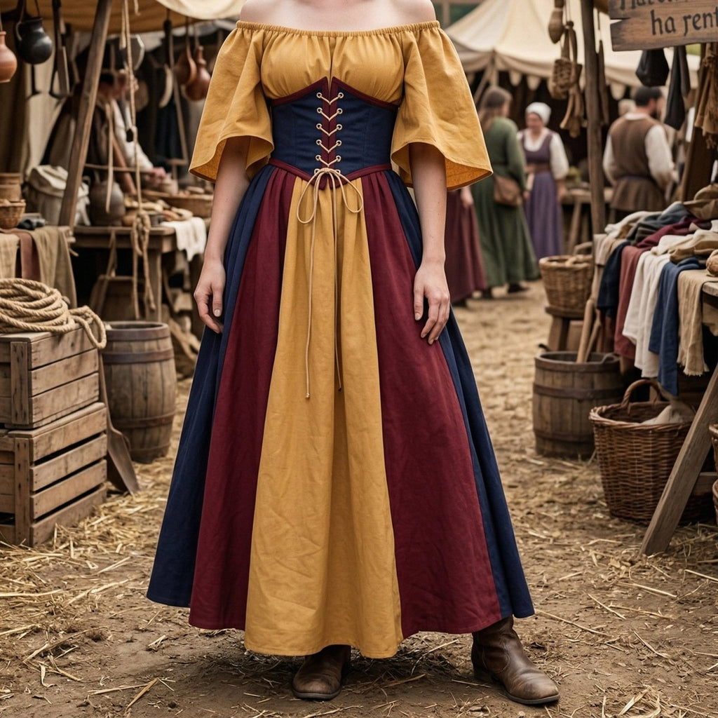 European Medieval Retro Queen Dress – Halloween Costume - Tunic Costumes