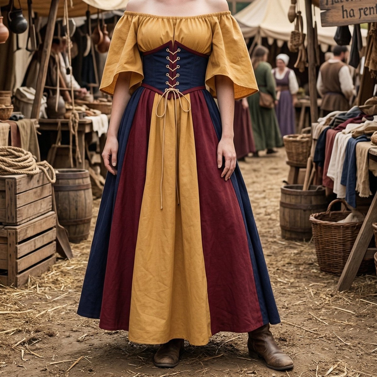 European Medieval Retro Queen Dress – Halloween Costume - Tunic Costumes