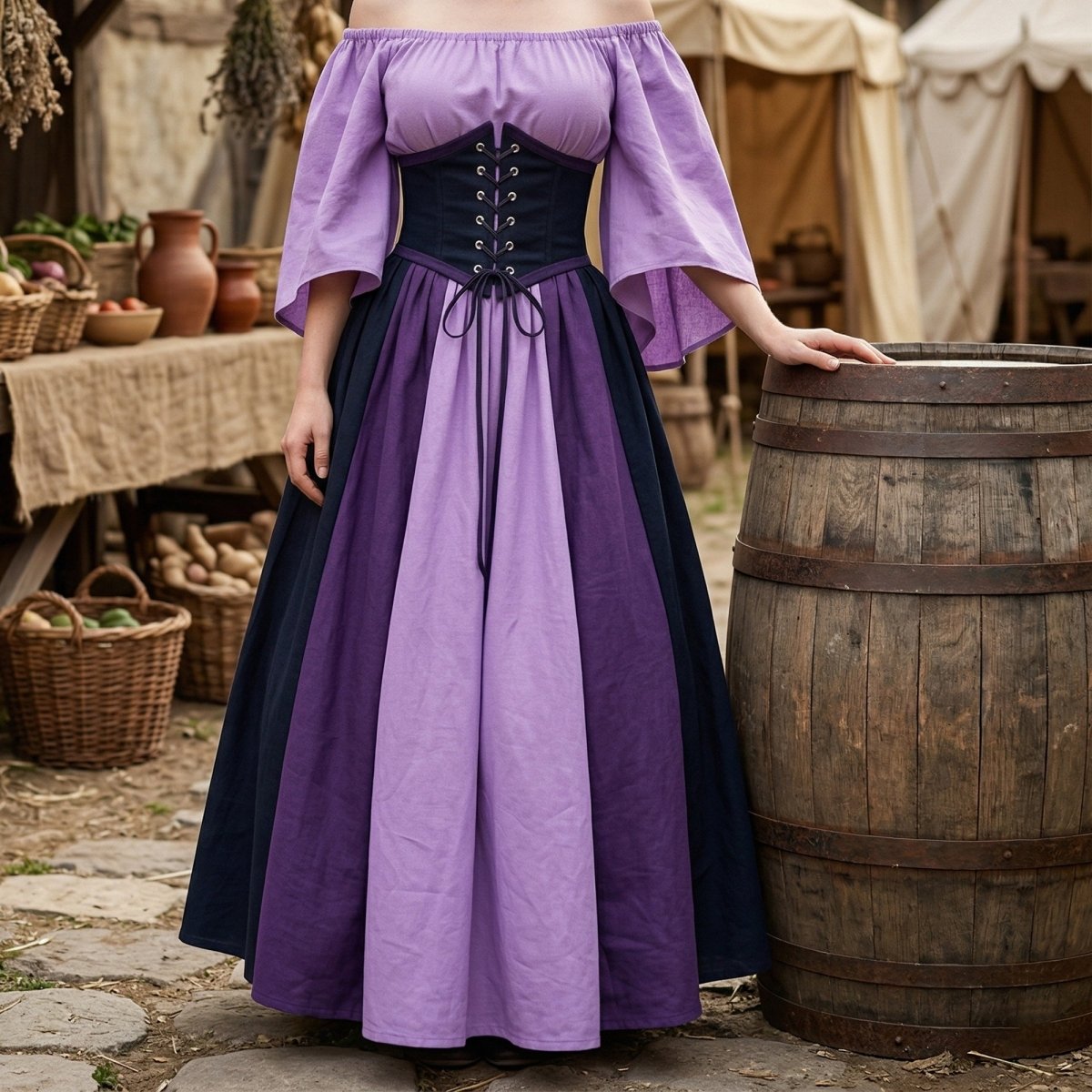 European Medieval Retro Queen Dress – Halloween Costume - Tunic Costumes