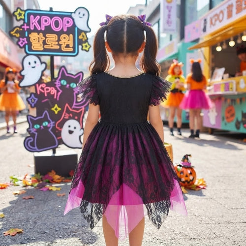 Girls Magical Bat Princess Costume