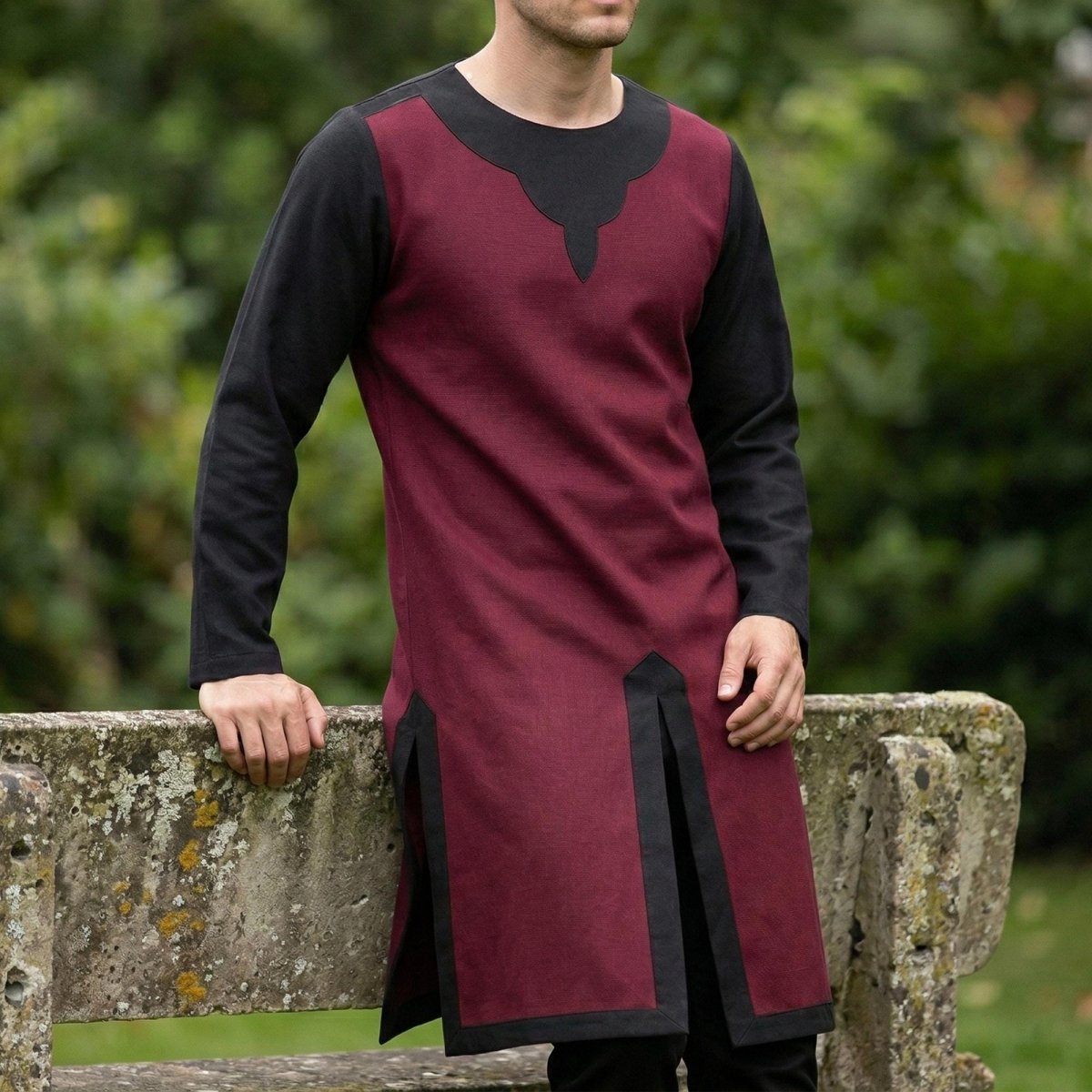 Men's Viking Knight Tunic | Templar Crusader Medieval Costume for LARP & Cosplay - Tunic Costumes