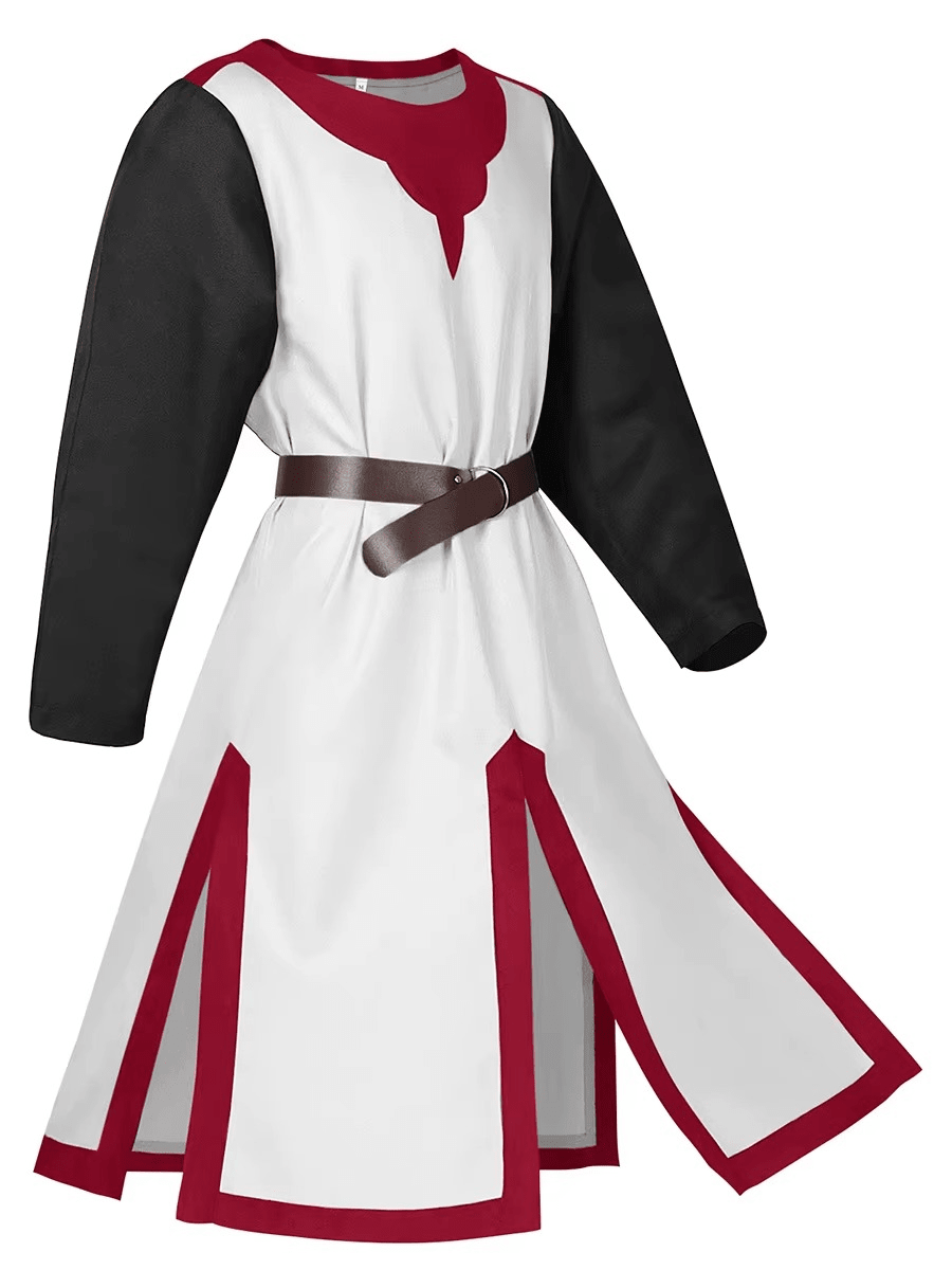 Men's Viking Knight Tunic | Templar Crusader Medieval Costume for LARP & Cosplay - Tunic Costumes