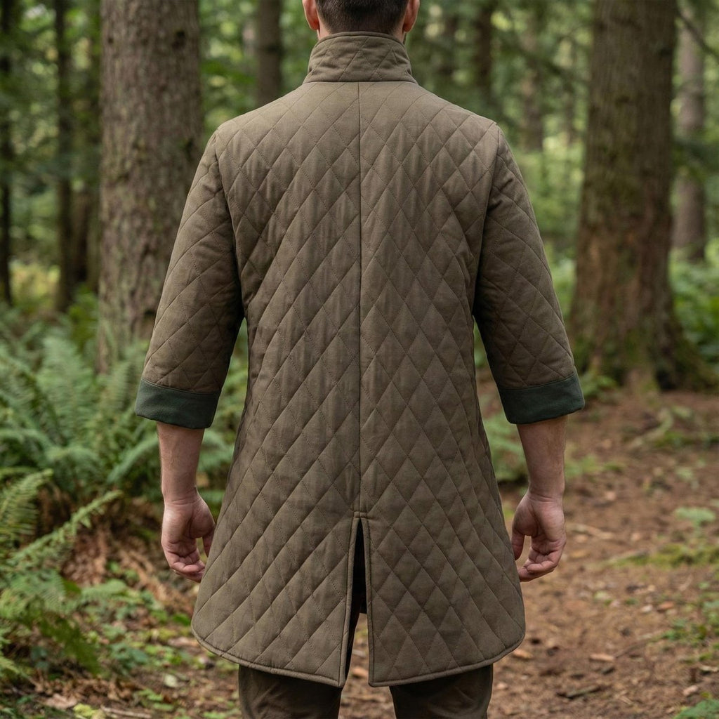 Men's Viking Gambeson Jacket - Medieval Padded Armor Coat for LARP Renaissance Costume - Tunic Costumes