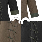 Men's Viking Gambeson Jacket - Medieval Padded Armor Coat for LARP Renaissance Costume - Tunic Costumes