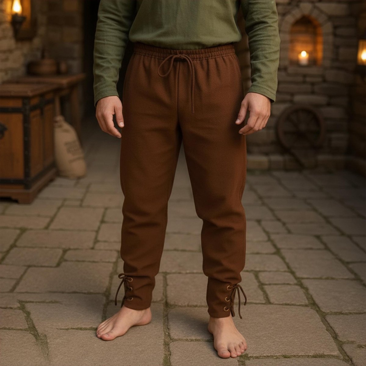 Men's Viking Pants, Medieval Renaissance Trousers, Larp Cosplay - Tunic Costumes