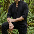 Men's Linen Viking Tunic, Medieval Renaissance Costume Shirt - Tunic Costumes