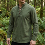 Men's Linen Viking Tunic, Medieval Renaissance Costume Shirt - Tunic Costumes
