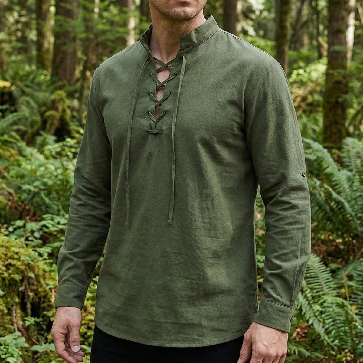 Men's Linen Viking Tunic, Medieval Renaissance Costume Shirt - Tunic Costumes