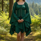 Women’s Viking Medieval Dress, Renaissance Viking Costume, Nordic Warrior Outfit, Larp and Cosplay Gown - Tunic Costumes
