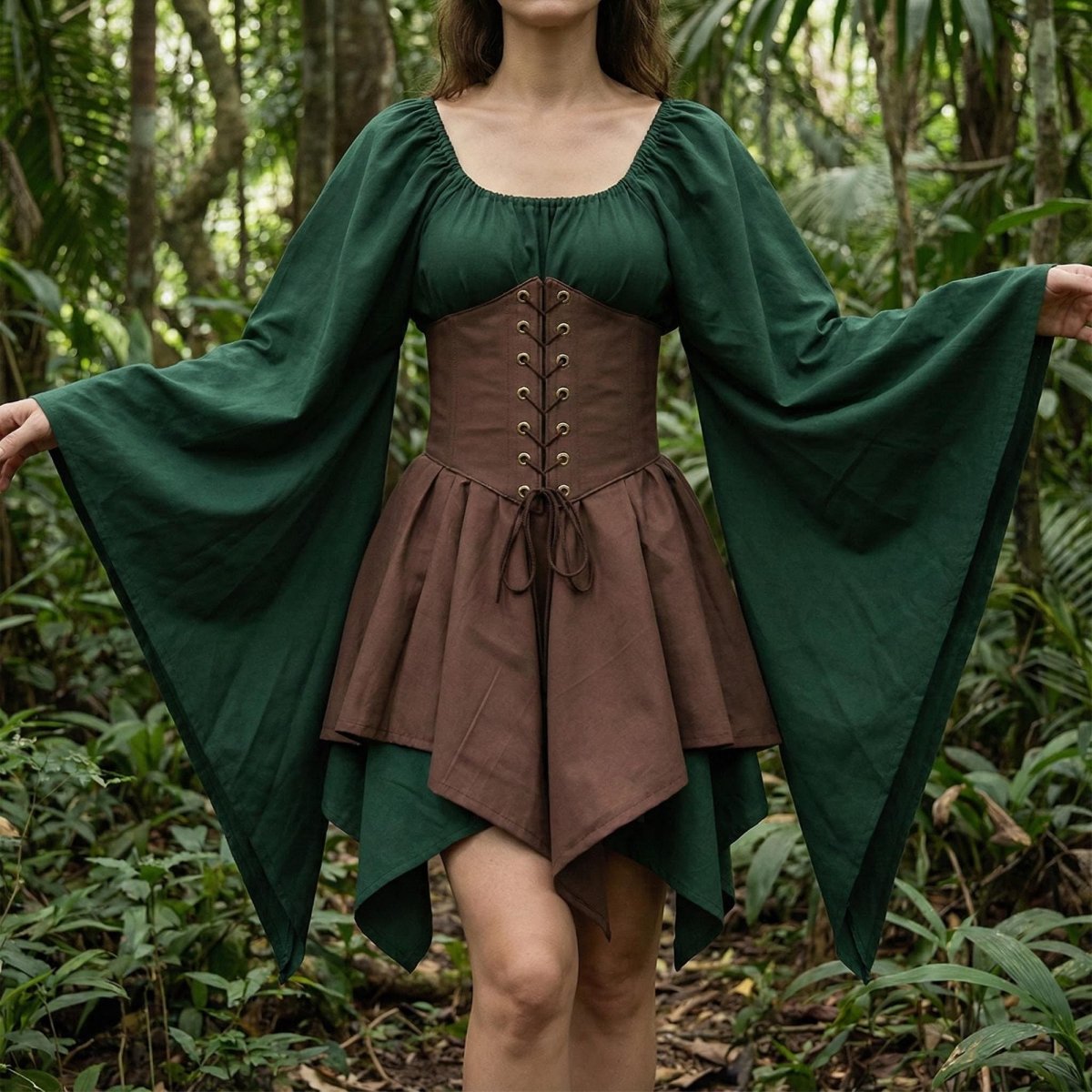 Women’s Viking Medieval Dress, Renaissance Viking Costume, Nordic Warrior Outfit, Larp and Cosplay Gown - Tunic Costumes