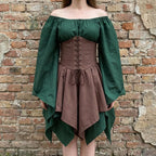 Women's Viking Medieval Dress | Renaissance Nordic Warrior Costume for LARP & Cosplay - Tunic Costumes