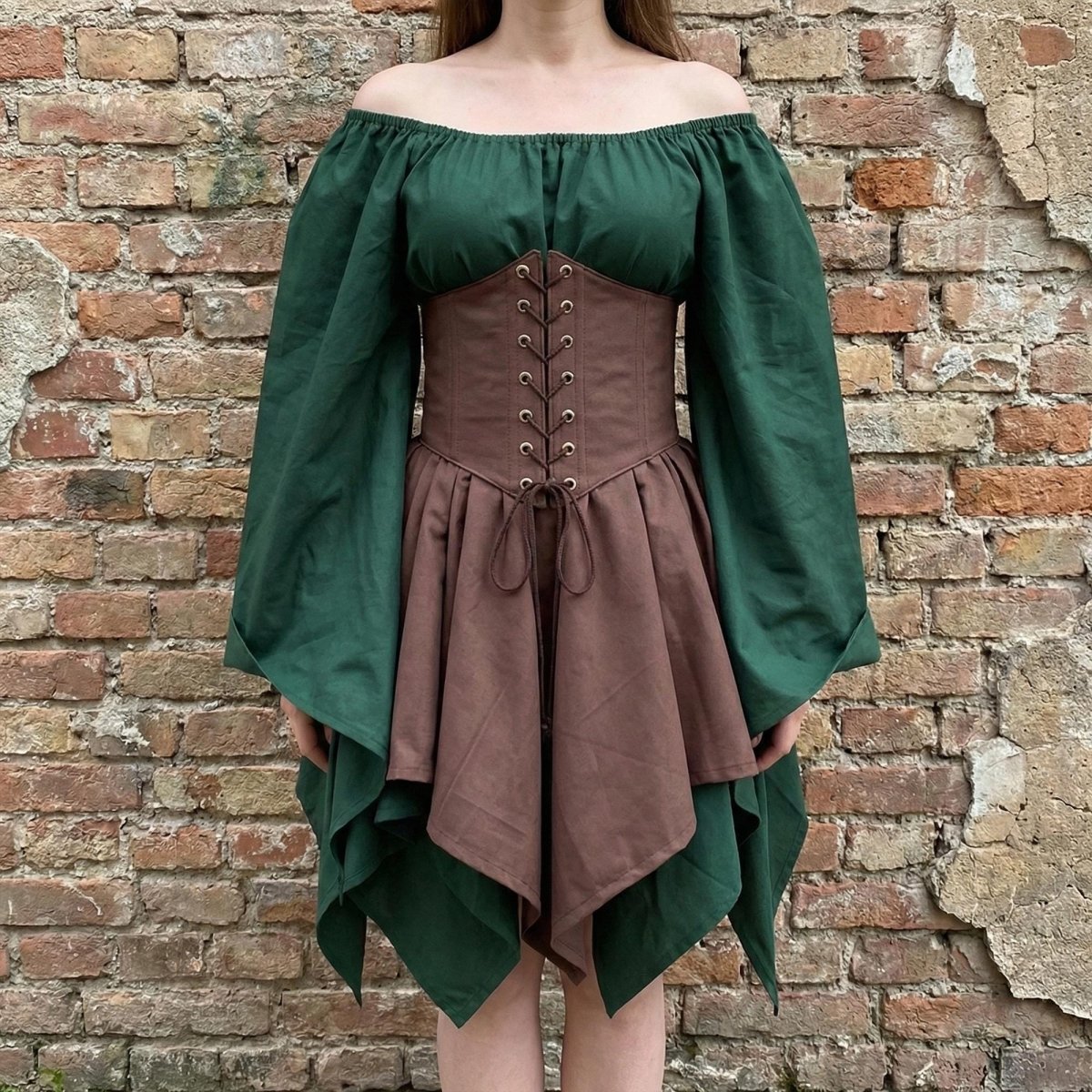 Women's Viking Medieval Dress | Renaissance Nordic Warrior Costume for LARP & Cosplay - Tunic Costumes