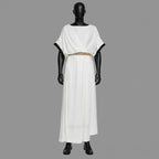 Men's Gladiator Toga Costume, Greek Roman Outfit, Gold Laurel Crown - Tunic Costumes