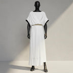 Men's Gladiator Toga Costume, Greek Roman Outfit, Gold Laurel Crown - Tunic Costumes