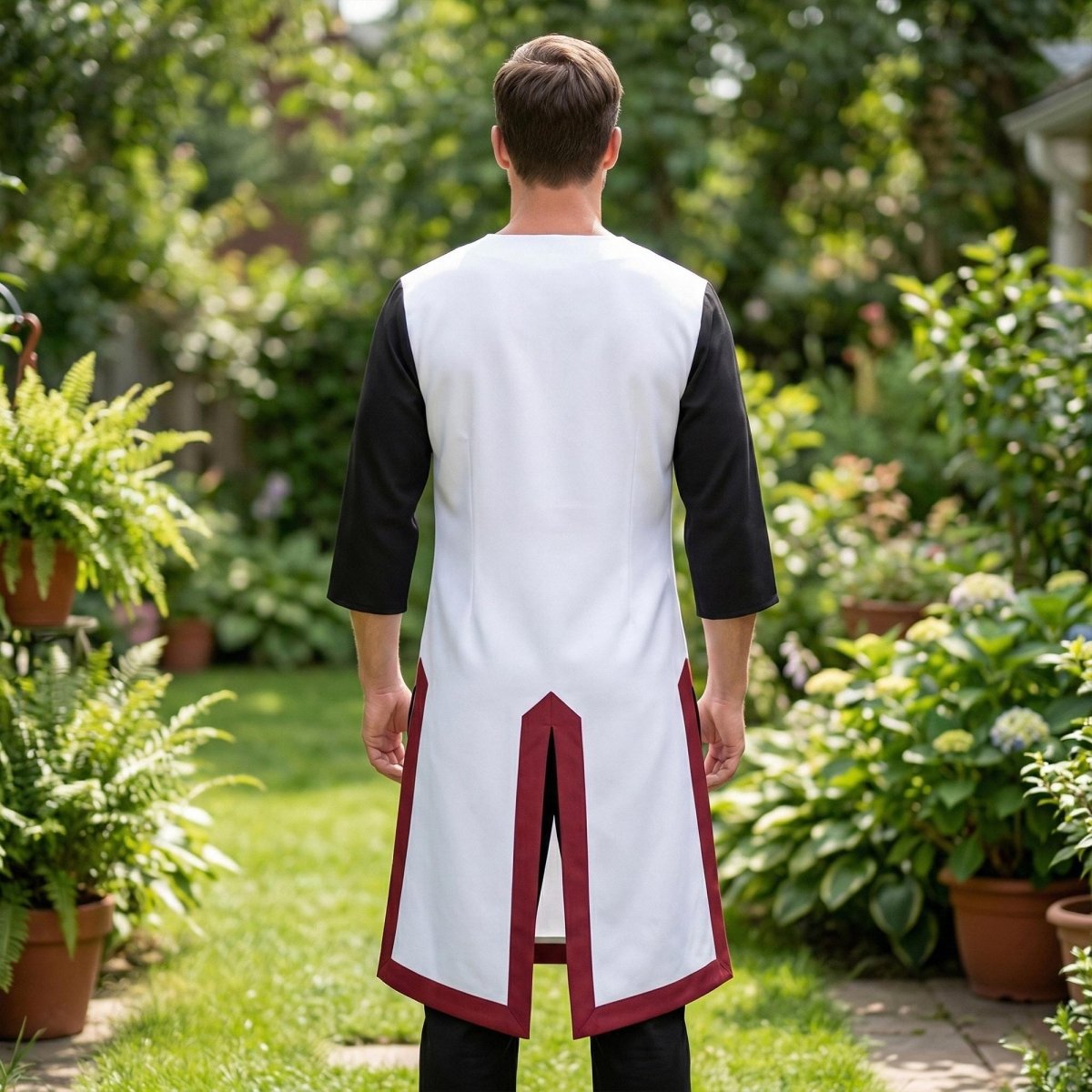 Men's Viking Knight Tunic | Templar Crusader Medieval Costume for LARP & Cosplay - Tunic Costumes