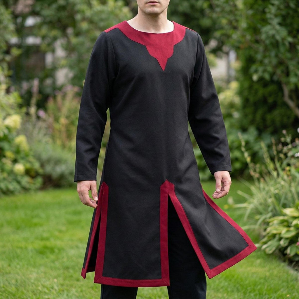Men's Viking Knight Tunic | Templar Crusader Medieval Costume for LARP & Cosplay - Tunic Costumes