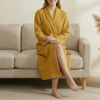Cotton Terry Bathrobe – Lightweight Waffle Robe for Men & Women | Spring Summer Morning Robe - Tunic Costumes