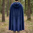 Medieval Hooded Cloak, Renaissance Fantasy Cape, Viking Larp Costume Cloak, Wizard Gothic Cosplay Hooded Cape - Tunic Costumes