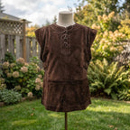 Renaissance Medieval Knight Vest, Gothic Viking Pirate Cosplay for Men, LARP Ren Faire Costume, Steampunk Sleeveless Tunic, Fantasy Outfit - Tunic Costumes