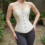 Silk Satin Corset Dress, Renaissance Body Shaping Gown, Medieval Cosplay Outfit - Tunic Costumes