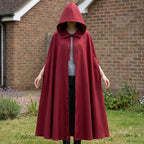 Emerald Green Elven Hooded Cloak, Medieval Renaissance Fantasy Cosplay Outfit - Tunic Costumes