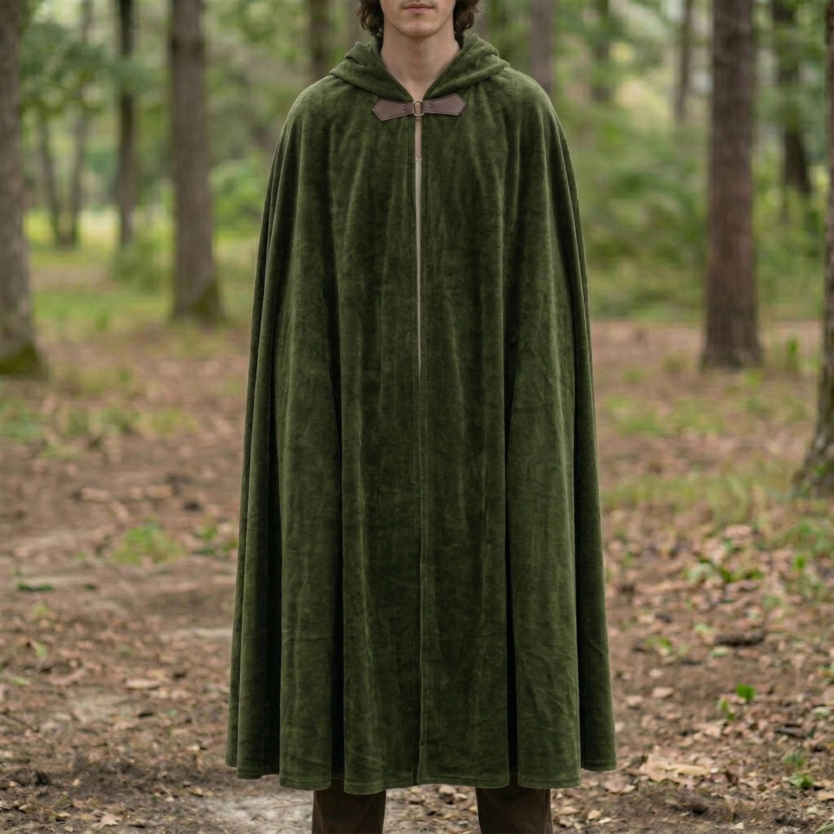 Medieval Hooded Cloak, Renaissance Fantasy Cape, Viking Larp Costume Cloak, Wizard Gothic Cosplay Hooded Cape - Tunic Costumes
