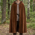 Medieval Hooded Cloak, Renaissance Fantasy Cape, Viking Larp Costume Cloak, Wizard Gothic Cosplay Hooded Cape - Tunic Costumes
