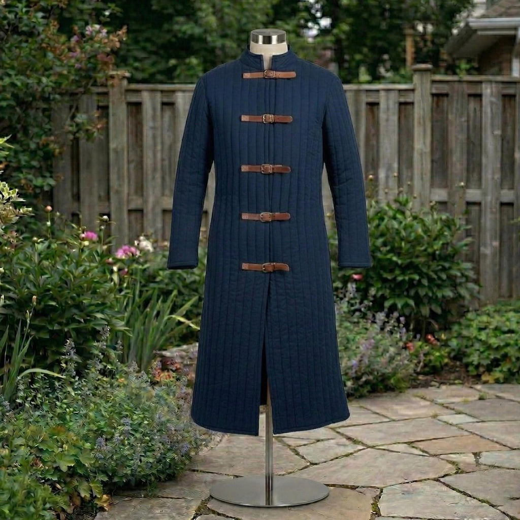Men's Padded Gambeson Jacket, Medieval Renaissance Knight Tunic, Viking Larp Cosplay Outfit - Tunic Costumes
