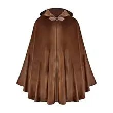 Medieval Hooded Cloak, Renaissance Fantasy Cape, Viking Larp Costume Cloak, Wizard Gothic Cosplay Hooded Cape - Tunic Costumes