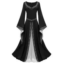 Forest Witch Medieval Dress, Vintage Embroidered Elf Costume, Adult Fantasy Party Dress, Role - Playing Outfit, Larp Costume - Tunic Costumes