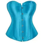 Silk Satin Corset Dress, Renaissance Body Shaping Gown, Medieval Cosplay Outfit - Tunic Costumes