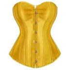 Silk Satin Corset Dress, Renaissance Body Shaping Gown, Medieval Cosplay Outfit - Tunic Costumes