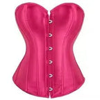 Silk Satin Corset Dress, Renaissance Body Shaping Gown, Medieval Cosplay Outfit - Tunic Costumes