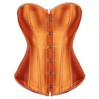 Silk Satin Corset Dress, Renaissance Body Shaping Gown, Medieval Cosplay Outfit - Tunic Costumes